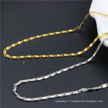 Shangjie Oem Beach Chain Chevallet Gold Plated Chevallets 18K Bracelet Fiches Cuban Chaîne de chaîne